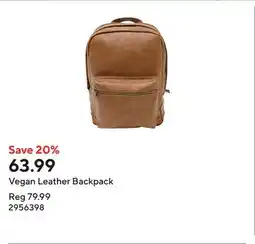 Staples Vegan Leather Backpack offer