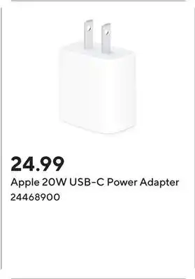 Staples Apple 20W USB-C Power Adapter offer