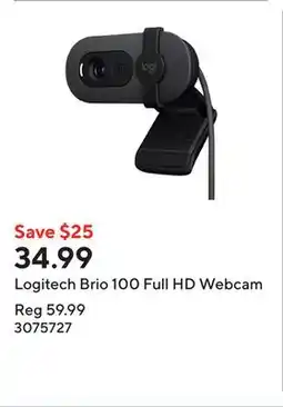 Staples Logitech Brio 100 Full HD Webcam offer