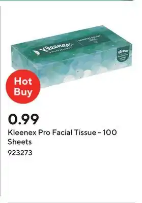 Staples Kleenex Pro Facial Tissue - 100 Sheets offer