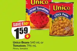 FreshCo Unico Beans 540 mL or Tomatoes 796 mL offer