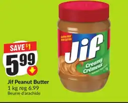 FreshCo Jif Peanut Butter 1 kg offer