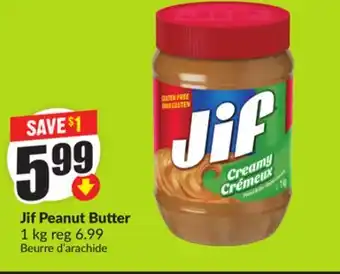 FreshCo Jif Peanut Butter 1 kg offer
