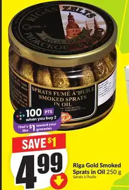 FreshCo Riga Gold Smoked in Oil 250 g offer