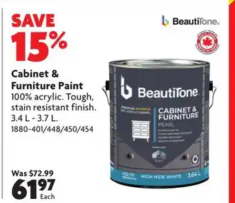 Home Hardware Cabinet & Furniture Paint offer