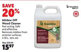 Home Hardware Mildew Off Wood Cleaner offer