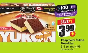 Chalo FreshCo Chapman's Yukon Novelties 5-8 pk offer