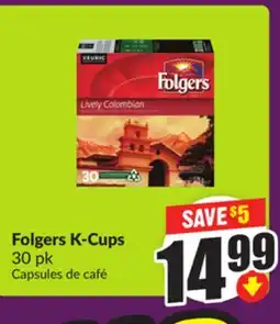 Chalo FreshCo Folgers K-Cups 30 pk offer