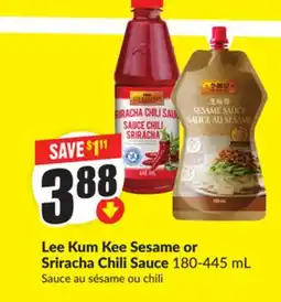 Chalo FreshCo Lee Kum Kee Sesame or Sriracha Chili Sauce 180-445 mL offer
