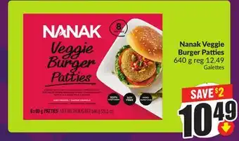 Chalo FreshCo Nanak Veggie Burger Patties 640 g offer