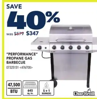 RONA CHAR-BROIL PERFORMANCE PROPANE GAS BARBECUE offer