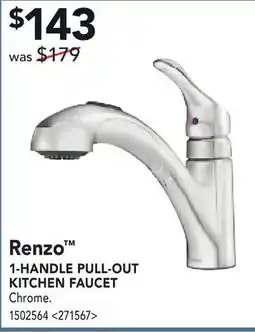 RONA MOEN Renzo 1-HANDLE PULL-OUT KITCHEN FAUCET offer