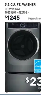 RONA ELECTROLUX 5.2 CU. FT. WASHER offer