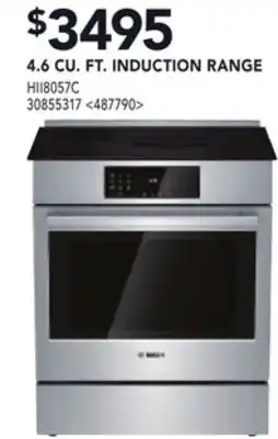 RONA 4.6 CU. FT. INDUCTION RANGE offer