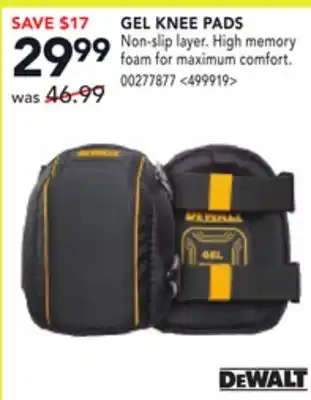 RONA DEWALT GEL KNEE PADS offer