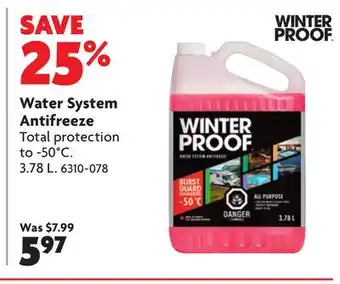 Home Hardware Water System Antifreeze offer