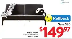 Walmart Metal Futon offer