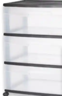 Walmart Sterilite 3-Drawer Wide Cart offer