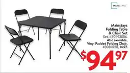 Walmart Mainstays Folding Table & Chair Set offer