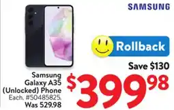 Walmart Samsung Galaxy A35 (Unlocked) Phone offer