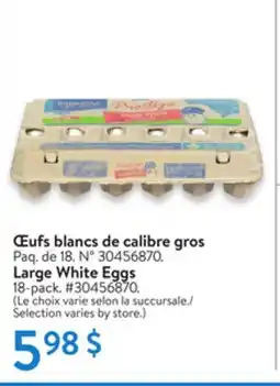 Walmart Large White Eggs offer