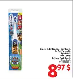 Walmart PAW Patrol Battery Toothbrush offer