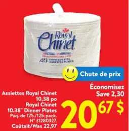 Walmart Royal Chinet 10.38 Dinner Plates offer