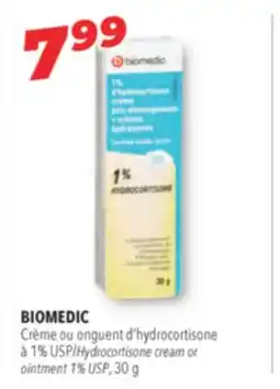 Familiprix BIOMEDIC Hydrocortisone cream or ointment 1% USP, 30 g offer