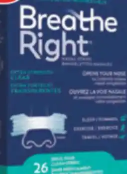 Familiprix BREATHE RIGHT, Nasal strips, 26 /or 30 offer