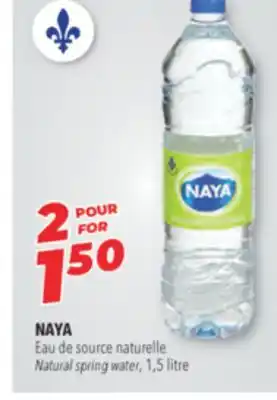 Familiprix NAYA Natural spring water, 1,5 litre offer