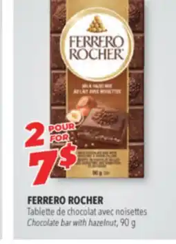 Familiprix FERRERO ROCHER Chocolate bar with hazelnut, 90 g offer