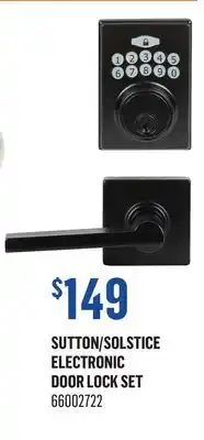 Canac Sutton/Solstice Electronic Door Lock Set offer