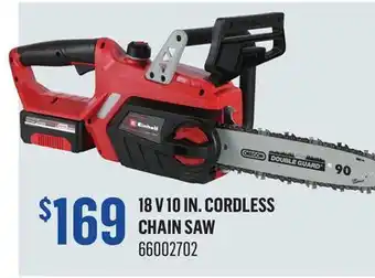 Canac 18 V 10 in. Cordless Chain Saw offer