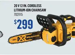 Canac 20 V 12 in. Cordless Lithium-Ion Chainsaw offer