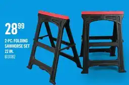Canac 2-Pc. Folding Sawhorse Set22 in offer