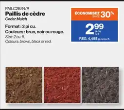 Patrick Morin Cedar Mulch offer