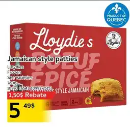 Mayrand Lloydies Jamaican style patties offer