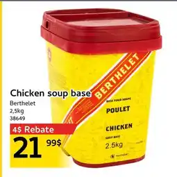 Mayrand Berthelet Chicken soup base offer
