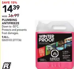 RONA PLUMBING ANTIFREEZE offer