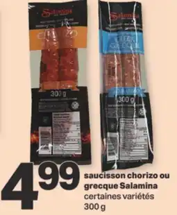 L'Intermarché SAUCISSON CHORIZO OU GRECQUE SALAMINA, 300 g offer