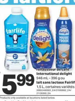 L'Intermarché REHAUSSEUR DE CAFÉ, 946 ML - 396 G OU LAIT SANS LACTOSE, 1,5 L offer