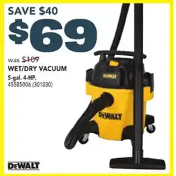Réno Dépôt DEWALT WET/DRY VACUUM offer