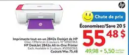 Walmart HP DeskJet 2842c All-in-One Printer offer