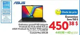 Walmart Asus Vivobook Go 15 15.6 FHD Laptop offer