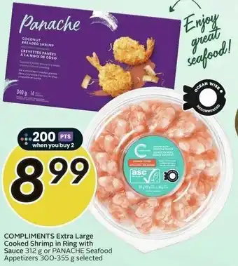 Sobeys COMPLIMENTS Extra Large Cooked Shrimp in Ring with Sauce offer