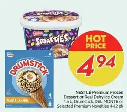 Sobeys NESTLÉ Premium Frozen Dessert or Real Dairy Ice Cream offer