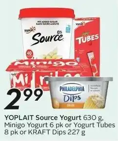 Sobeys YOPLAIT Source Yogurt offer