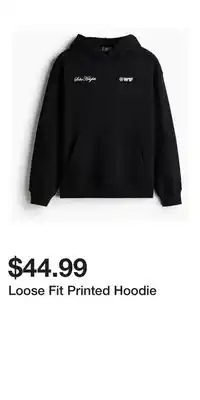 H&M Loose Fit Printed Hoodie offer