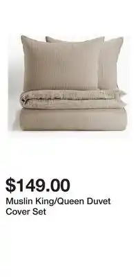 H&M Muslin King/Queen Duvet Cover Set offer