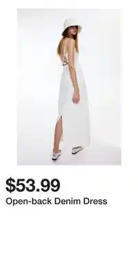 H&M Open-back Denim Dress offer